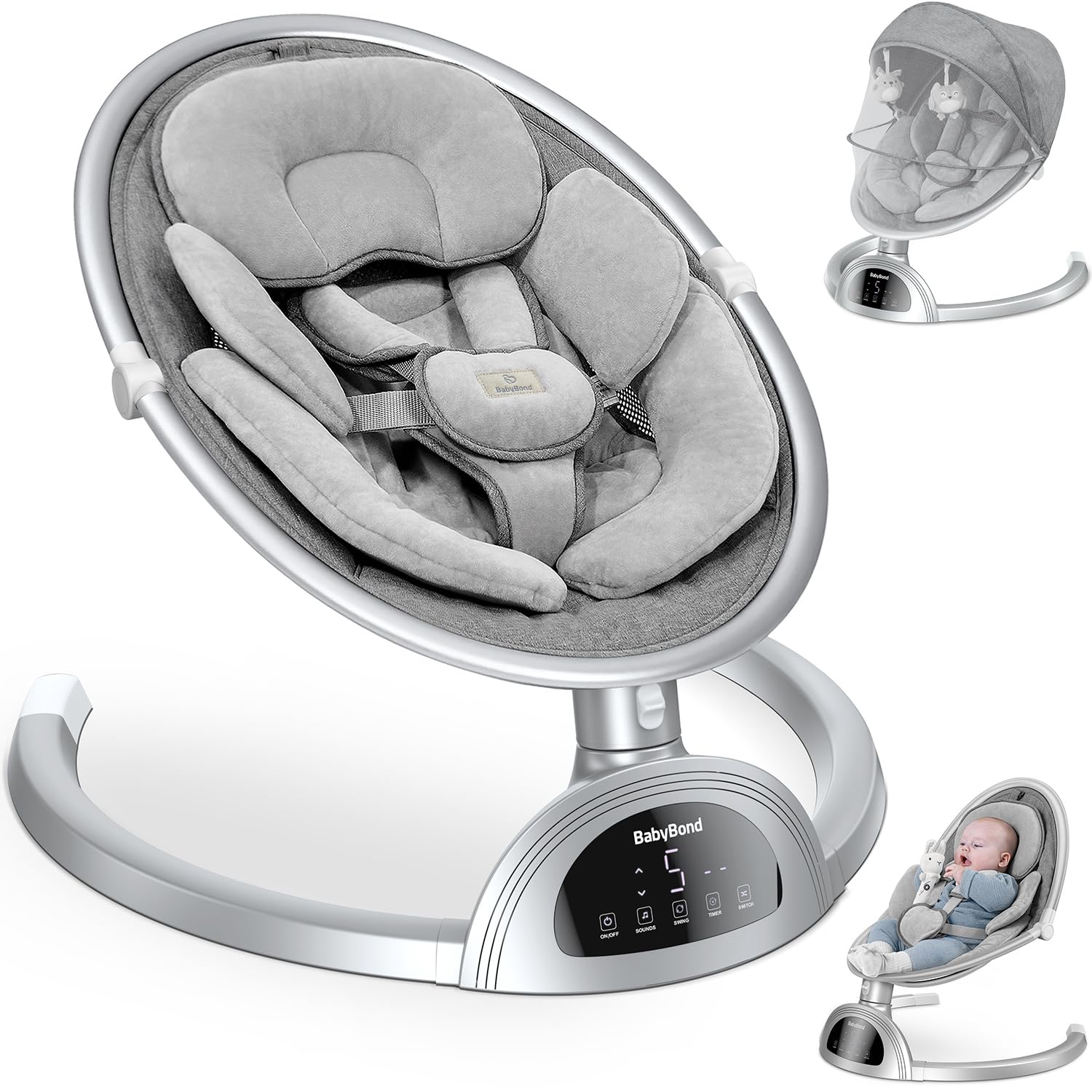 Infants BabyBond Bluetooth Speaker Positions