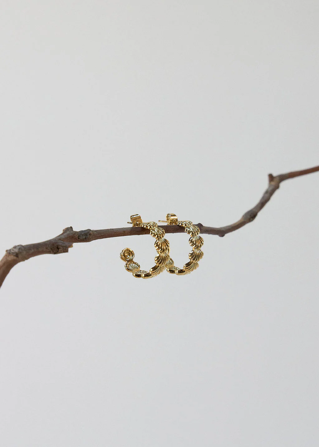 Siren Hoop Earrings - Gold