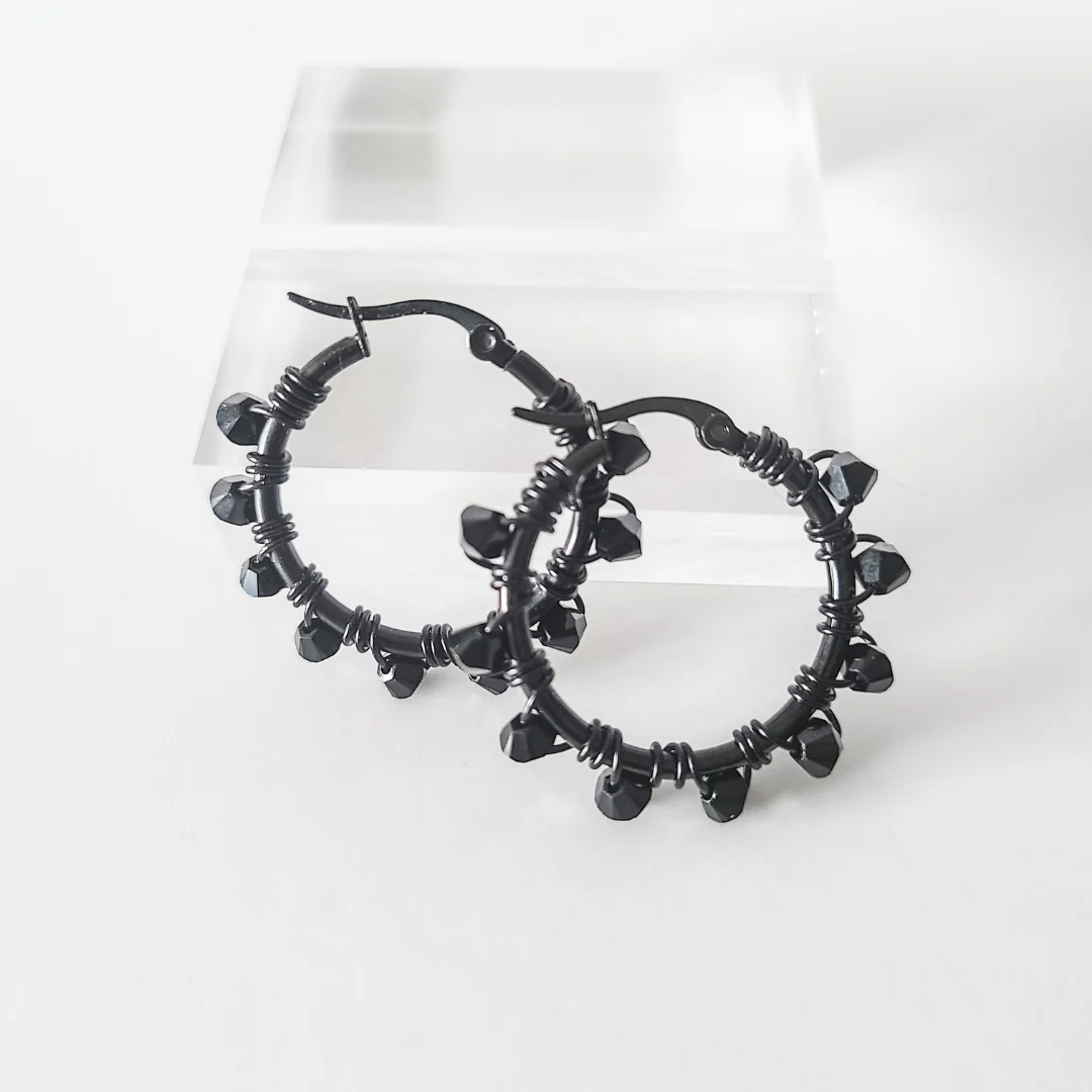 Mini Jodi Black Out Hoops
